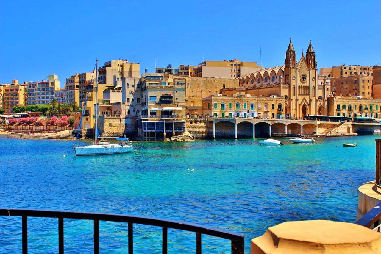 Cosy Apartment Steps To St George'S Bay St. Julian's Exterior foto